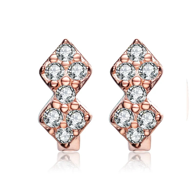 Chandelier earrings for women-Charlène Mini hoop Earrings