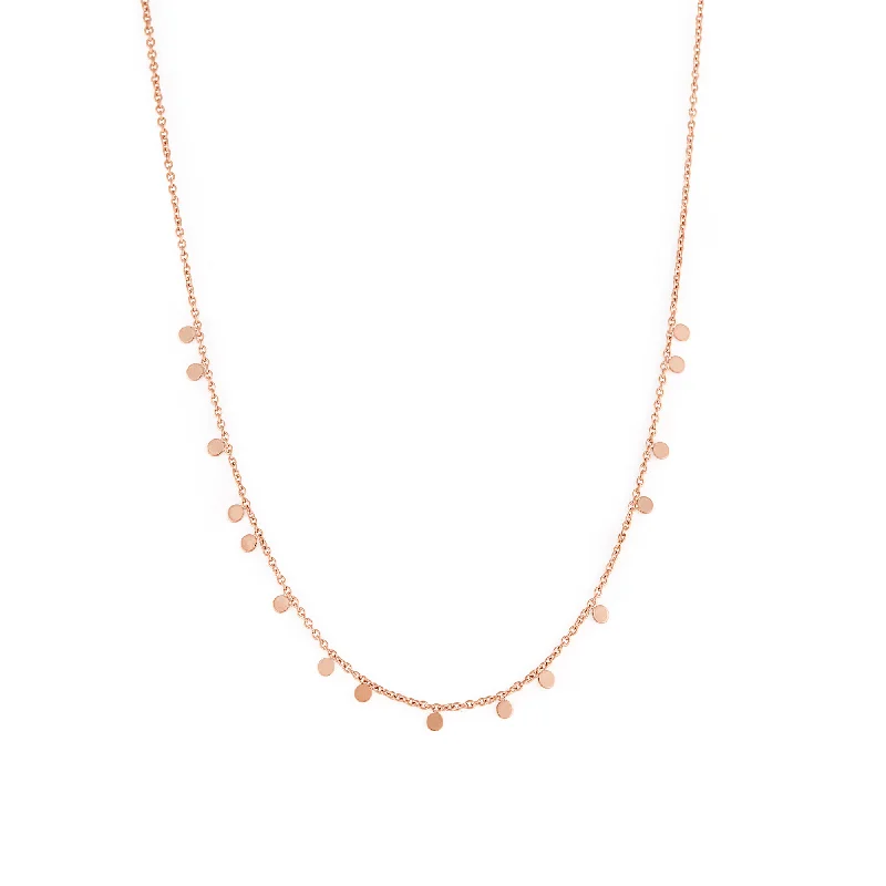 Pendant necklace with diamond for women-Maya Chain Rose Gold