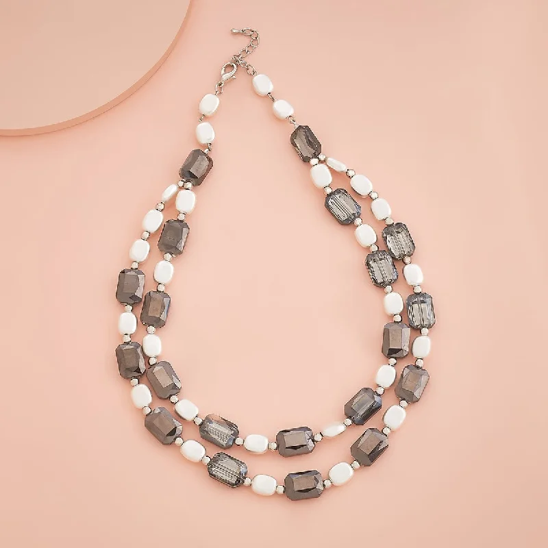 Simple diamond necklace for women-Trendy Necklace 172876