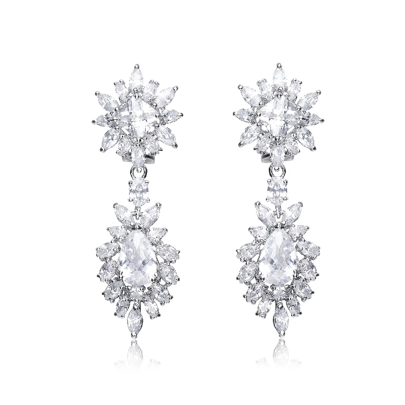 Fancy earrings for women-Antoinette Double Soleil Earrings