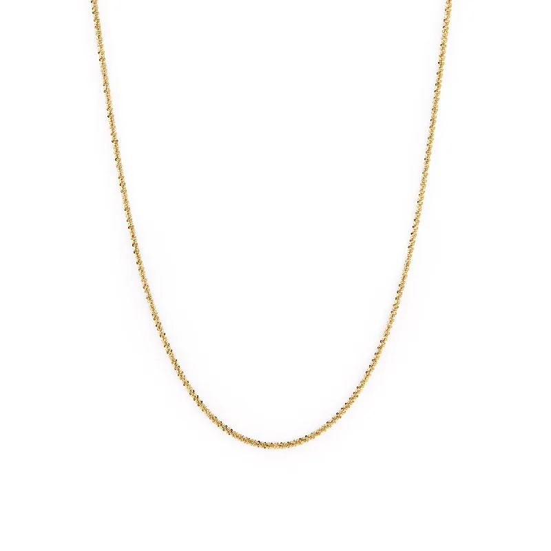 Round pendant necklace for women-Holly Chain Gold