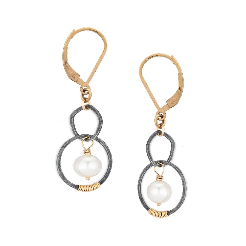 Small hoop earrings for women-poem earrings