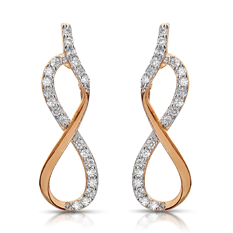 Statement earrings for women-Estelle Swirl Design Earrings