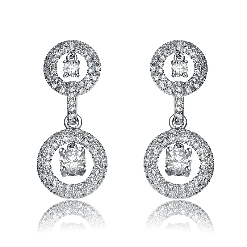 Fancy earrings for women-Fabienne Double Circle Earrings