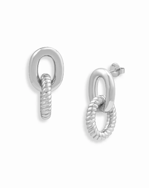 Simple earrings for women-Zoe Link Earrings