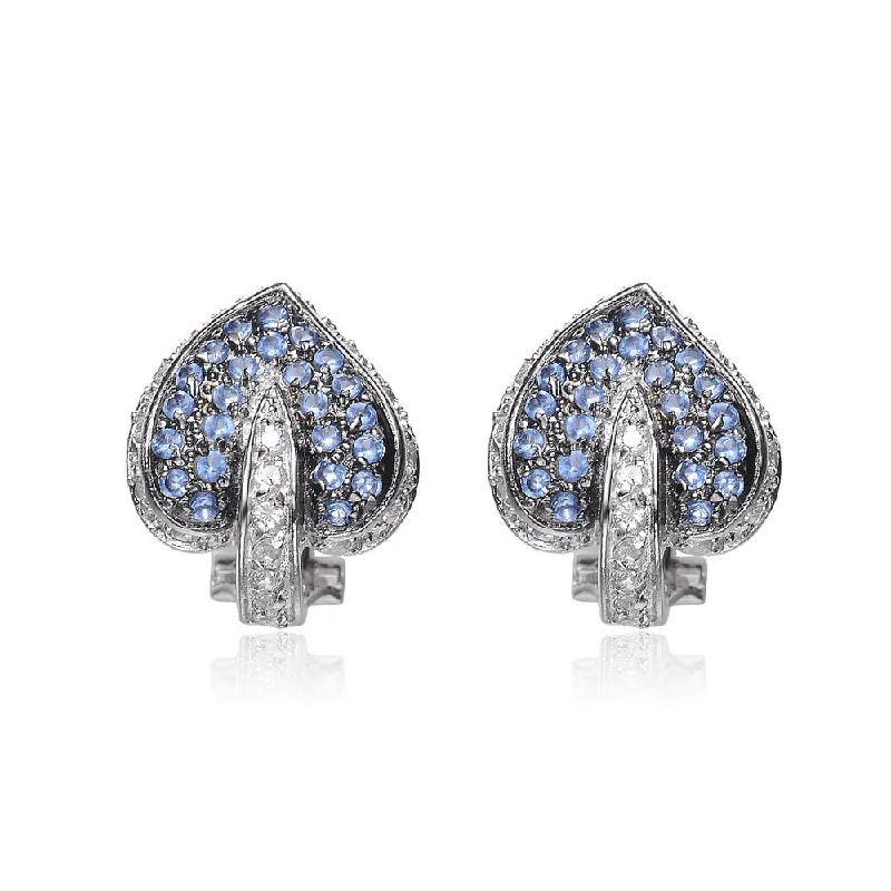 Crystal drop earrings for women-Emma Zirconia Spade Earrings