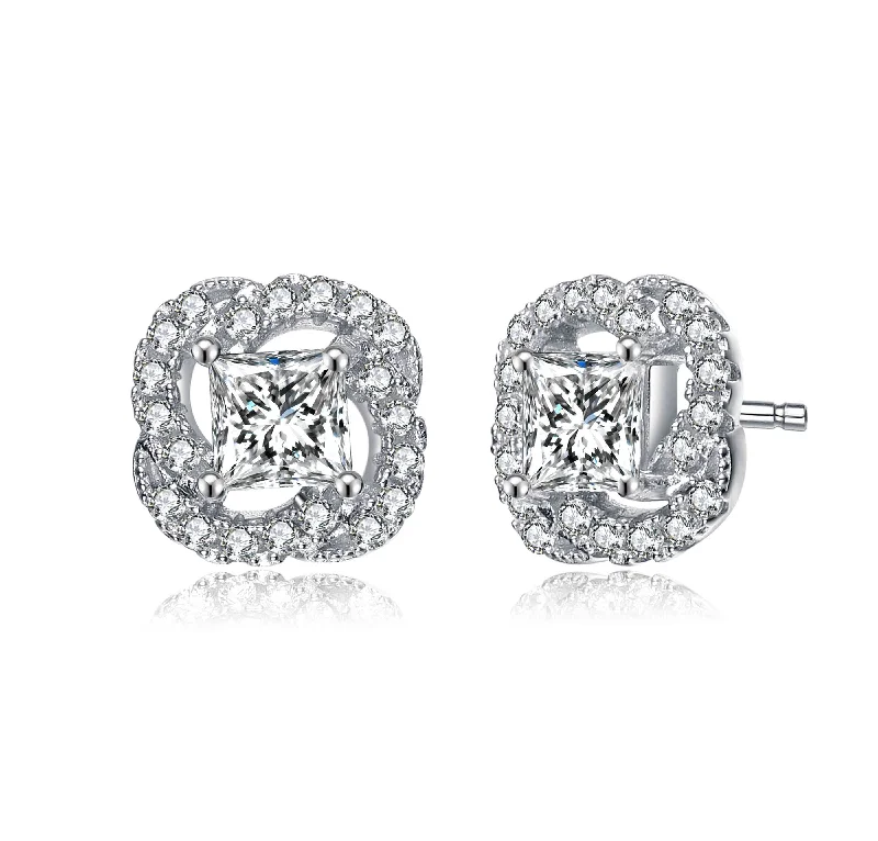 Stylish earrings for women-Sophie Outlined Flower Earrings