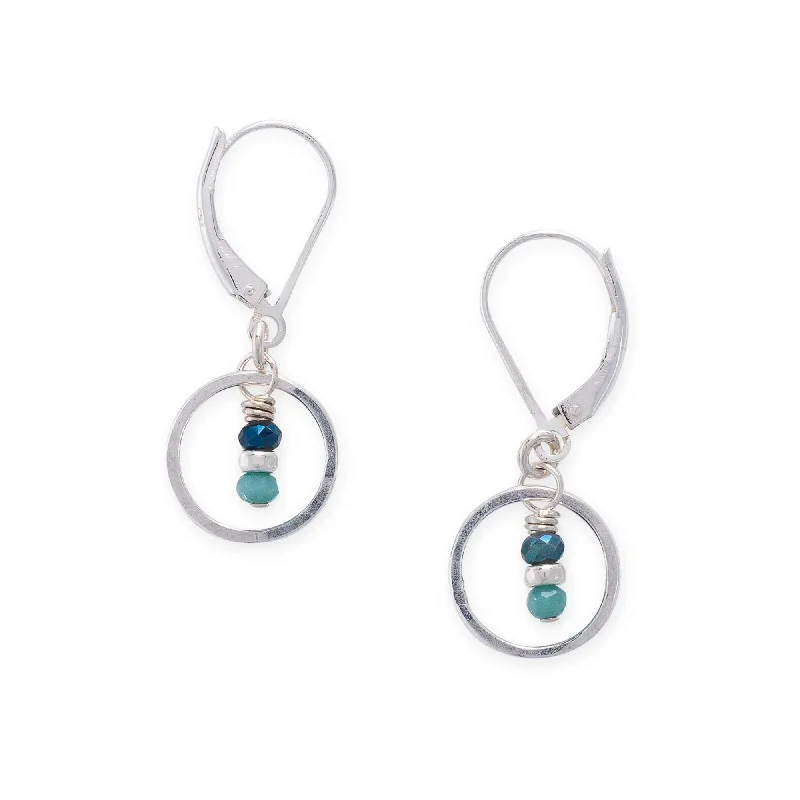 Minimalist earrings for women-Seedling Azure Earrings