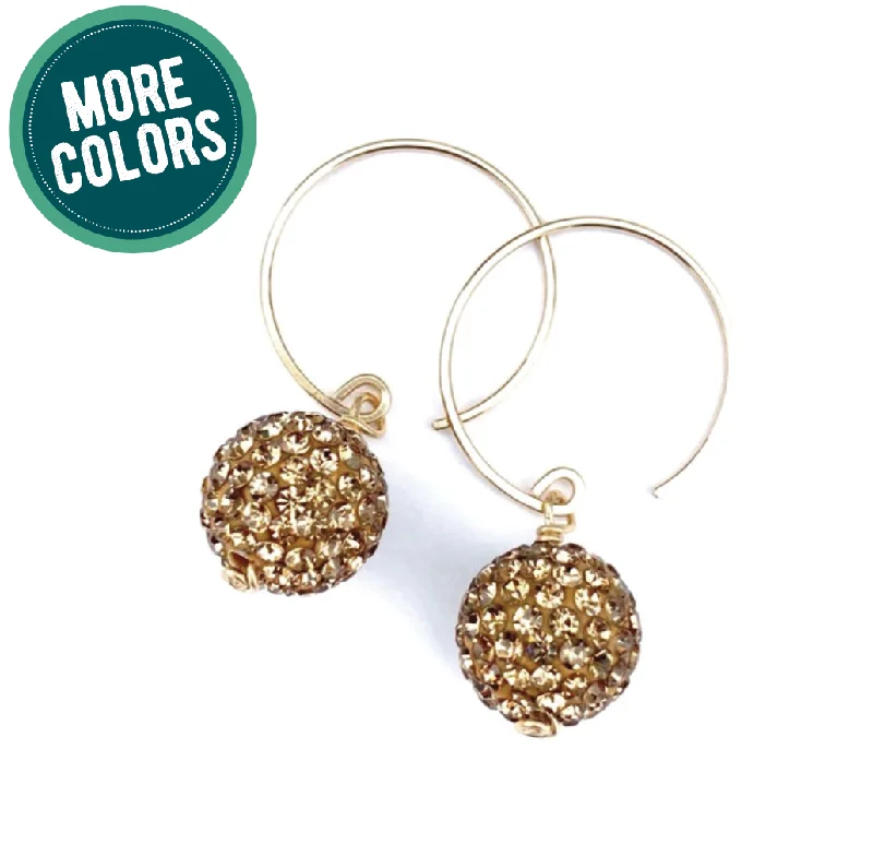 Stylish earrings for women-earrings . pave bauble