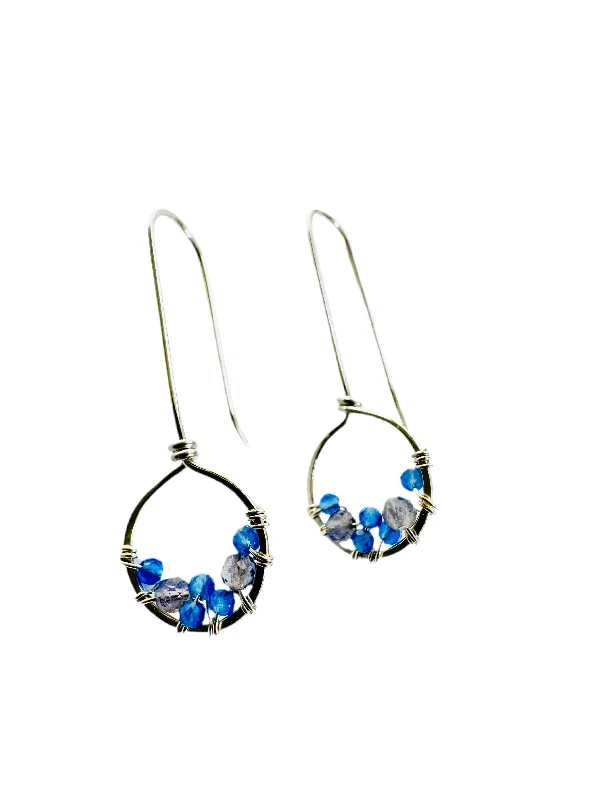 Crystal stud earrings for women-earrings . Raindrops