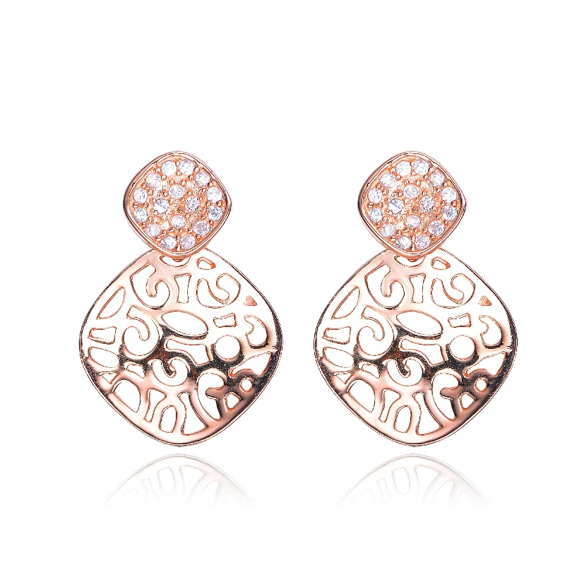 Luxury earrings for women-Isabelle Hammered Earrings