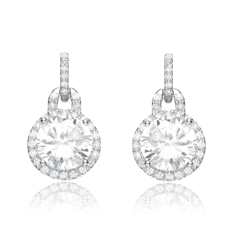 Long drop earrings for women-Audrey Gleaming Drop Earrings