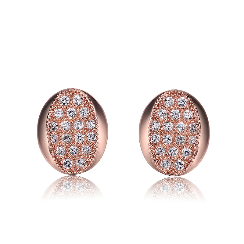 Fashionable earrings for women-Charlène Dainty Oval Shape Earrings