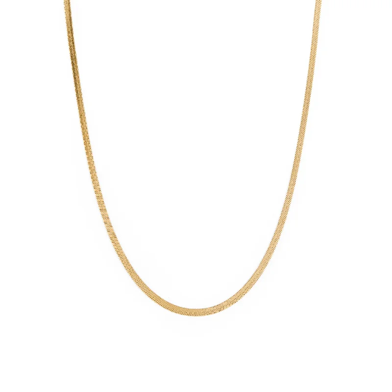 Tennis necklace for women-Mia Chain Gold