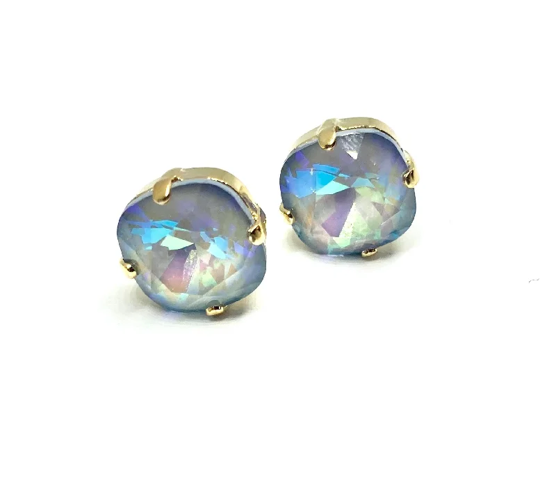 Geometric stud earrings for women-earrings . dazzling swarovski studs . SMALL