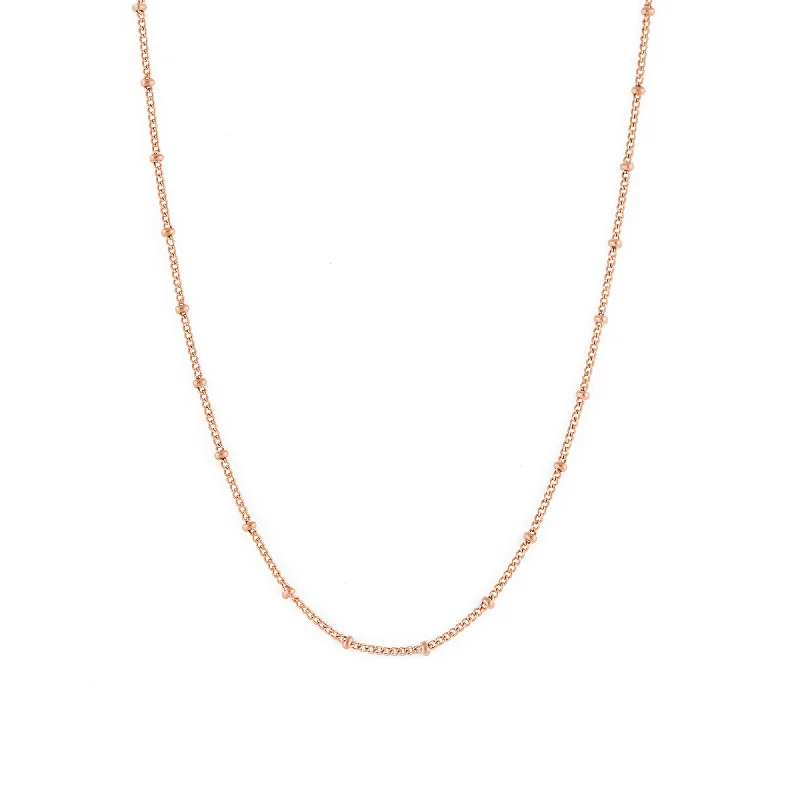 Silver pendant necklace for women-Piper Chain Rose Gold