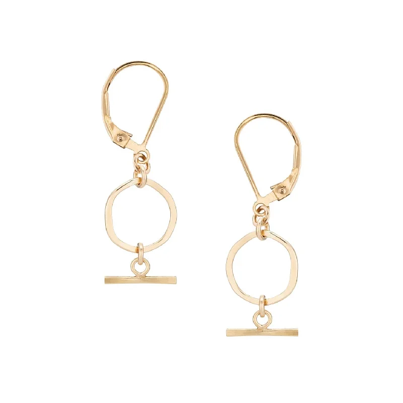 Modern hoop earrings for women-Mini Mantra Earrings