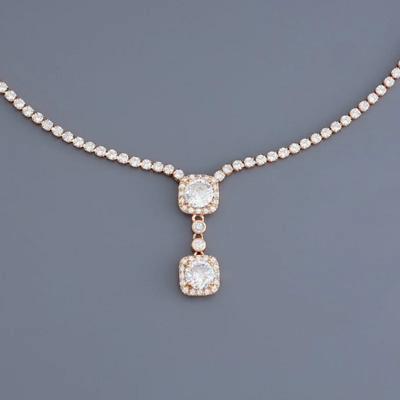 Diamond necklace for women-Trendy Necklace 179806