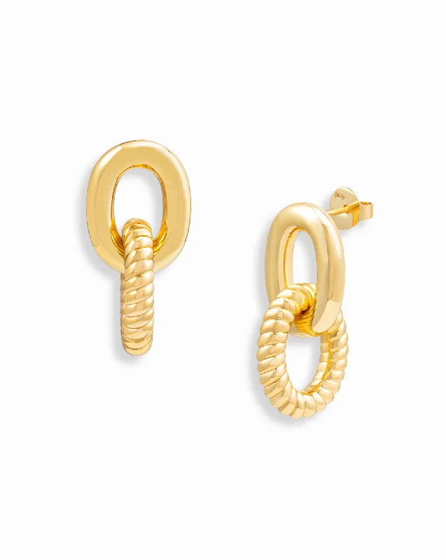 Classy earrings for women-Zoe Link Earrings