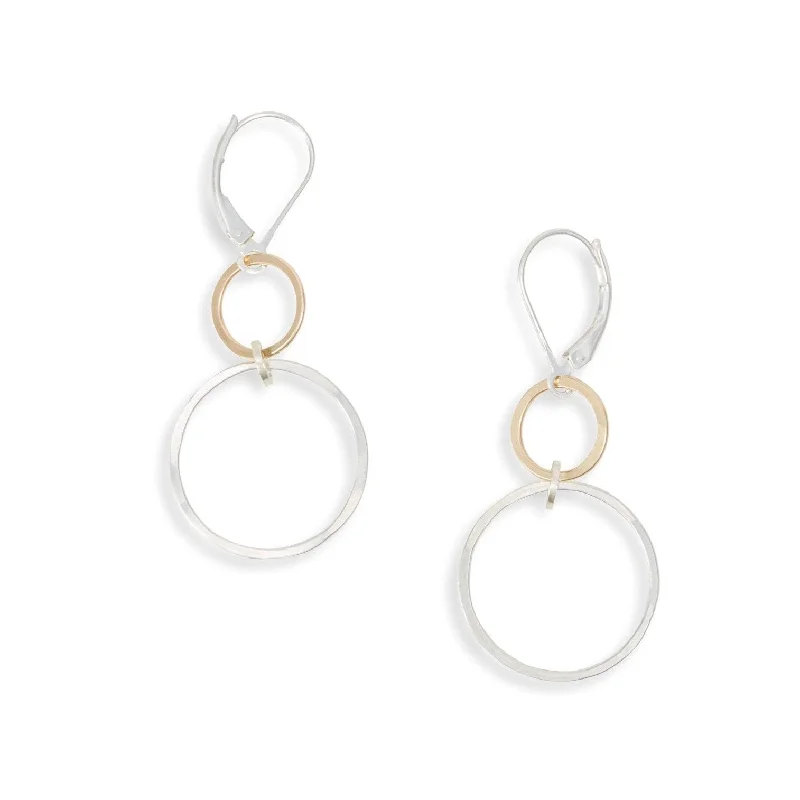 Gold drop earrings for women-sprout golden earrings