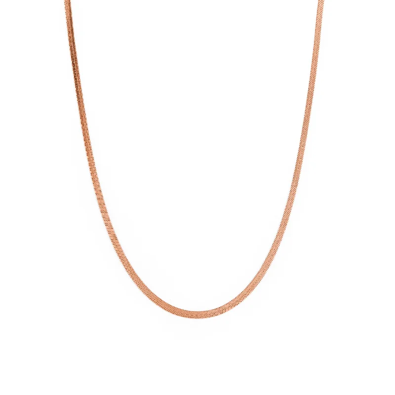 Colorful necklace for women-Mia Chain Rose Gold