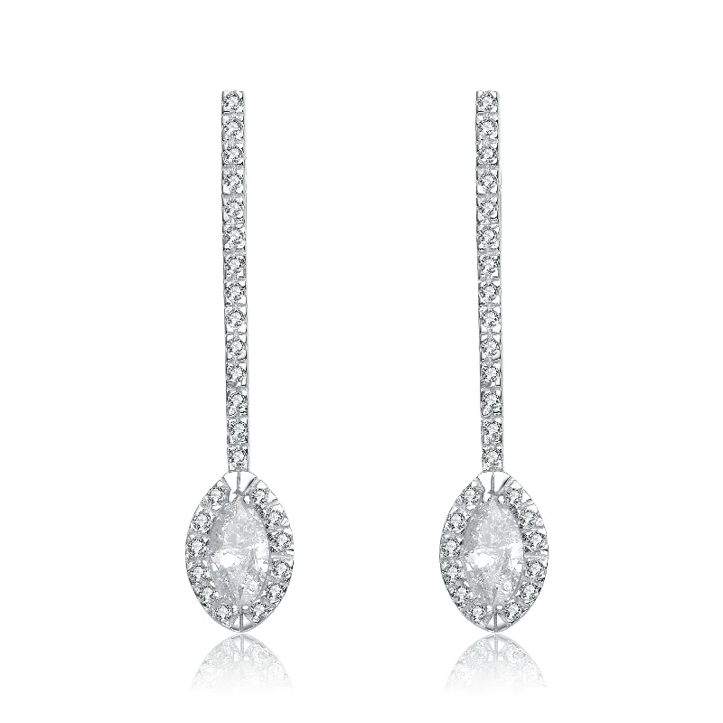 Fancy earrings for women-Audrey Line Earrings