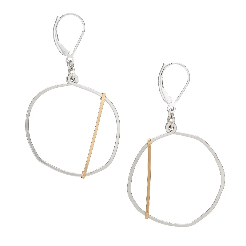 Pearl earrings for women-Golden Optimist Earrings