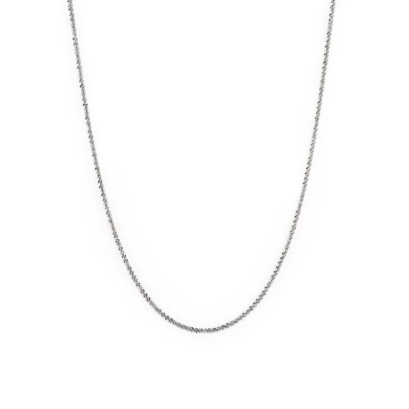 Colored diamond necklace for women-Holly Chain Silver