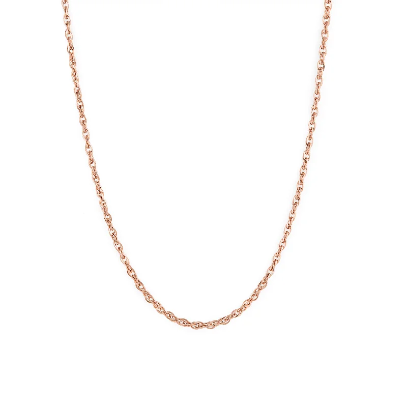 Layered necklace for women-Jessy Chain Rose Gold