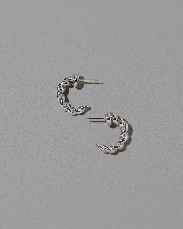 Long hoop earrings for women-Foothill Hoop Earrings - Sterling Silver