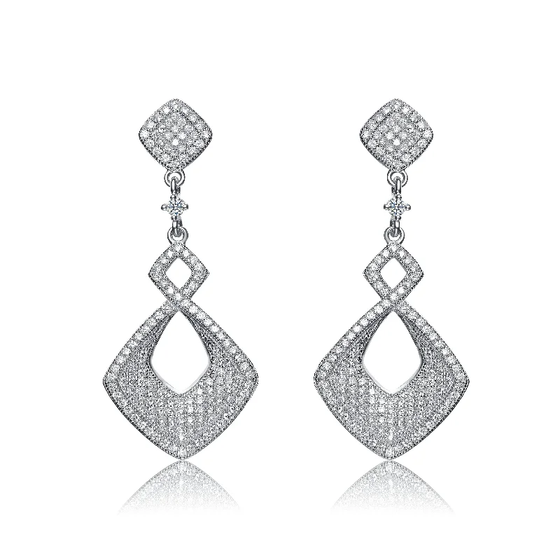 Diamond earrings for women-Emma Genie Earrings