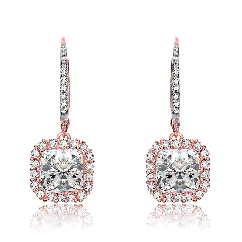 Flower earrings for women-Palais Square Earrings