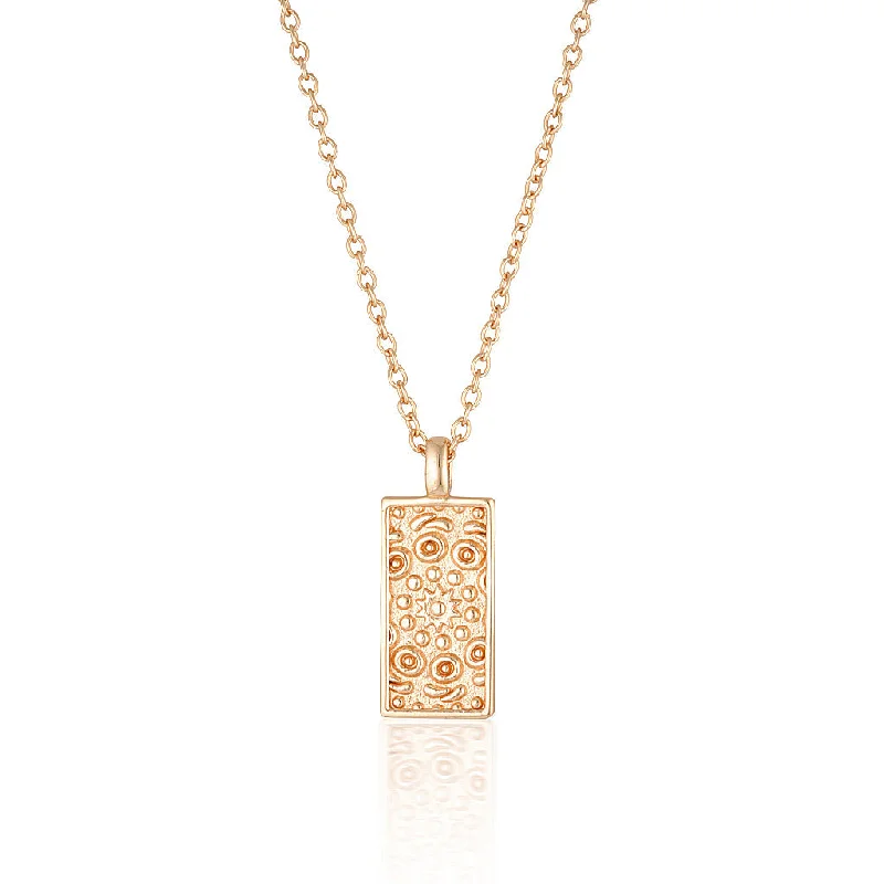 Gold lock necklace for women-Fira Necklace