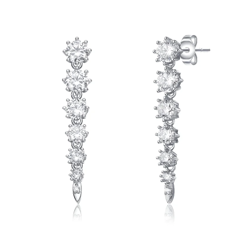 Pearl earrings for women-Amélie Icicle Earrings