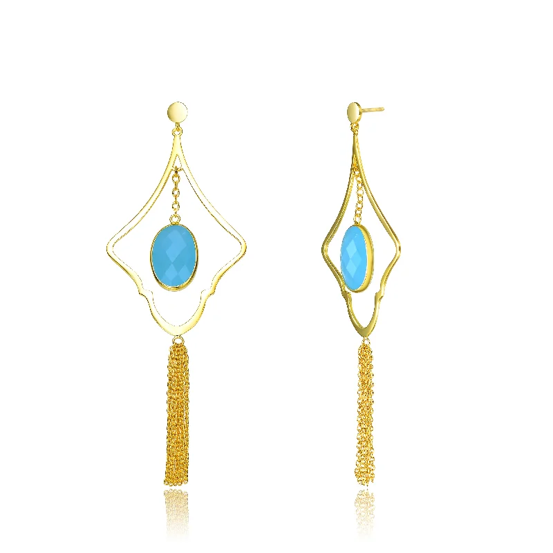 Unique earrings for women-Sophie Tassel Earrings