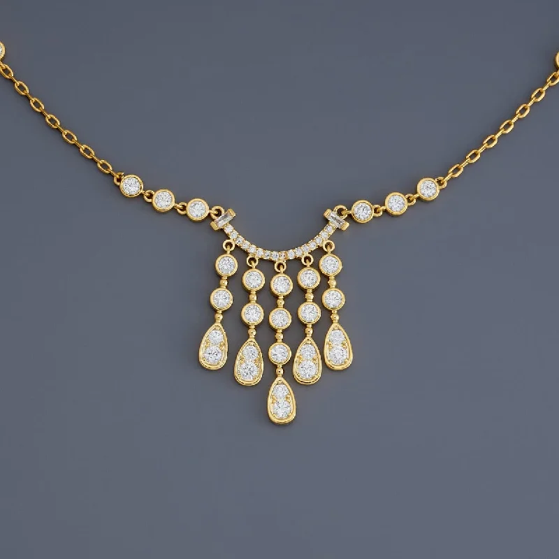 Colored diamond necklace for women-Trendy Necklace 180199