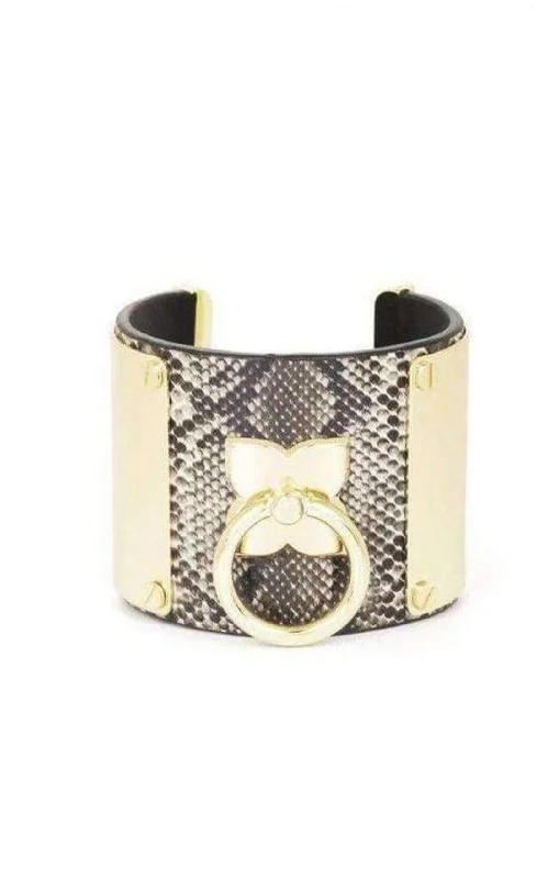 Cuff bracelet for women-Icon Ring Cuff Bracelet