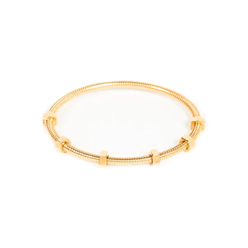 Elegant bracelet for women-Cartier Yellow Gold Écrou De Cartier Bracelet