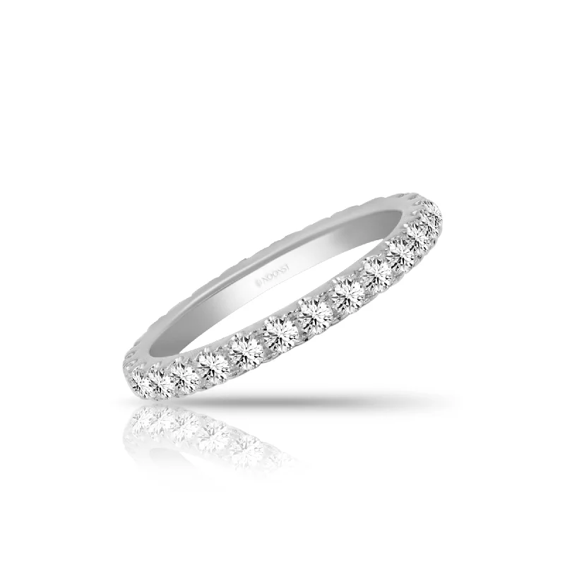 Moissanite ring for women-ETERNITY FULL DIAMOND RING