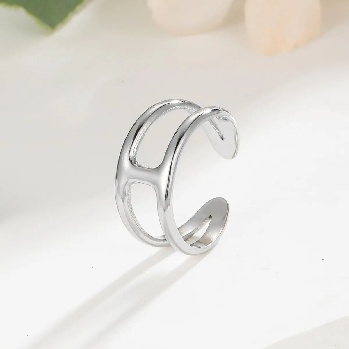 Fashion ring for women-Stainless Steel Simple Style Geometric Open Rings