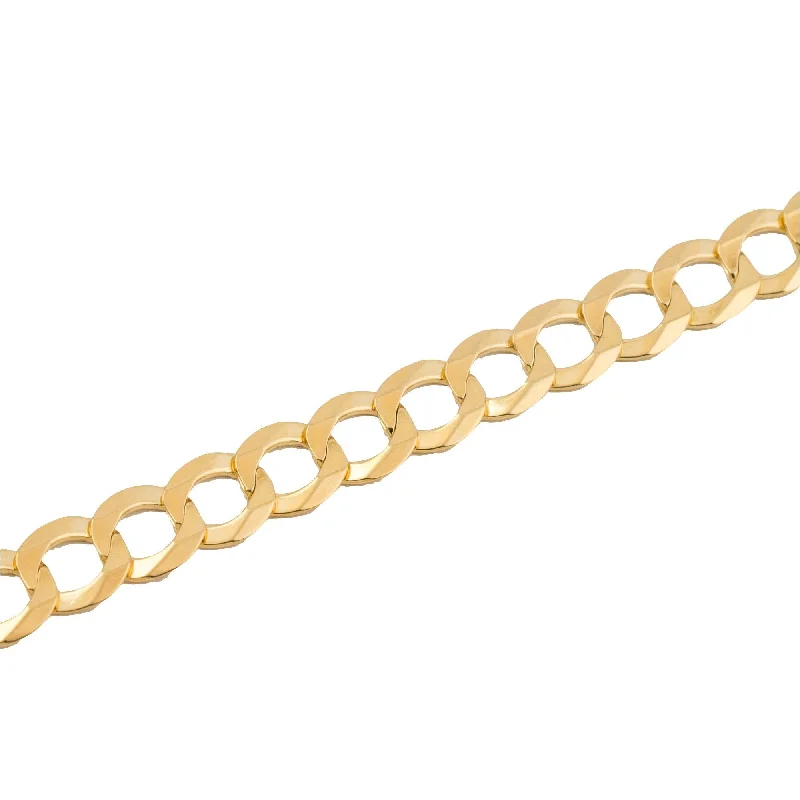 Gold bangle for women-Curb Link Chain Bracelet