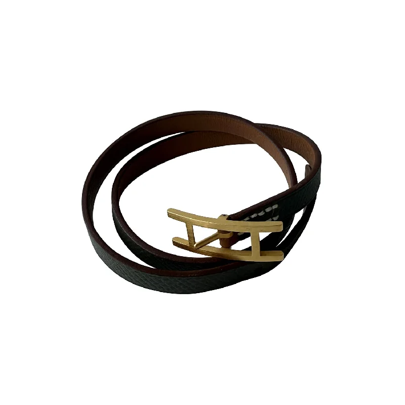 Simple bracelet for women-Hermes Behapi Double Tour Bracelet