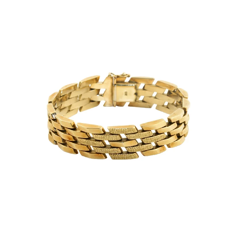 Colorful bracelet for women-14k Gold Chainmail Link Bracelet