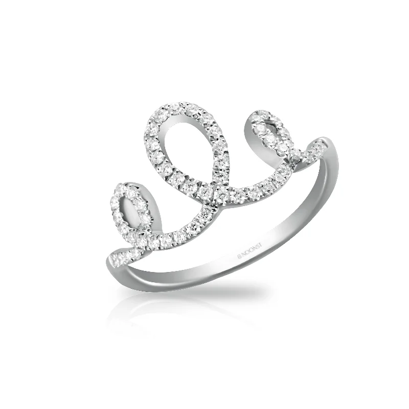 Designer engagement ring for women-SELF-LOVE DIAMOND RING