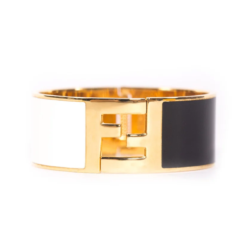 Diamond bangle for women-Fendi Enamel Fendista Bracelet