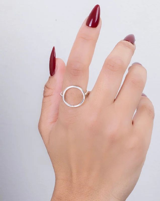 Antique ring for women-Plain Circle (04) Ring