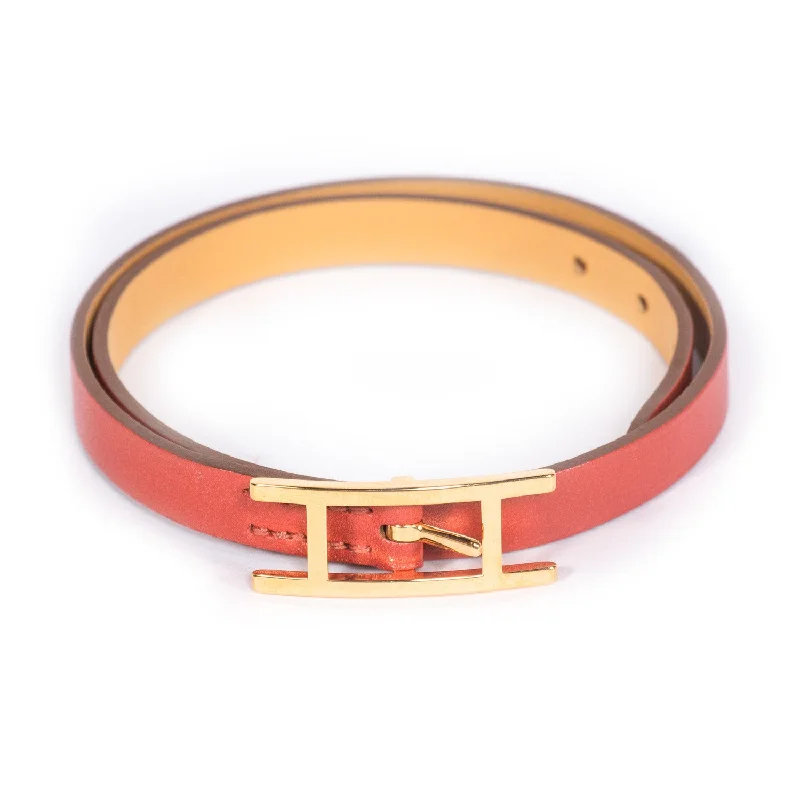 Elegant bracelet for women-Hermes Behapi Double Tour Bracelet