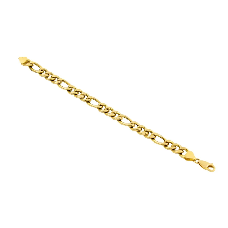 Custom charm bracelet for women-14K Figaro Chain Bracelet