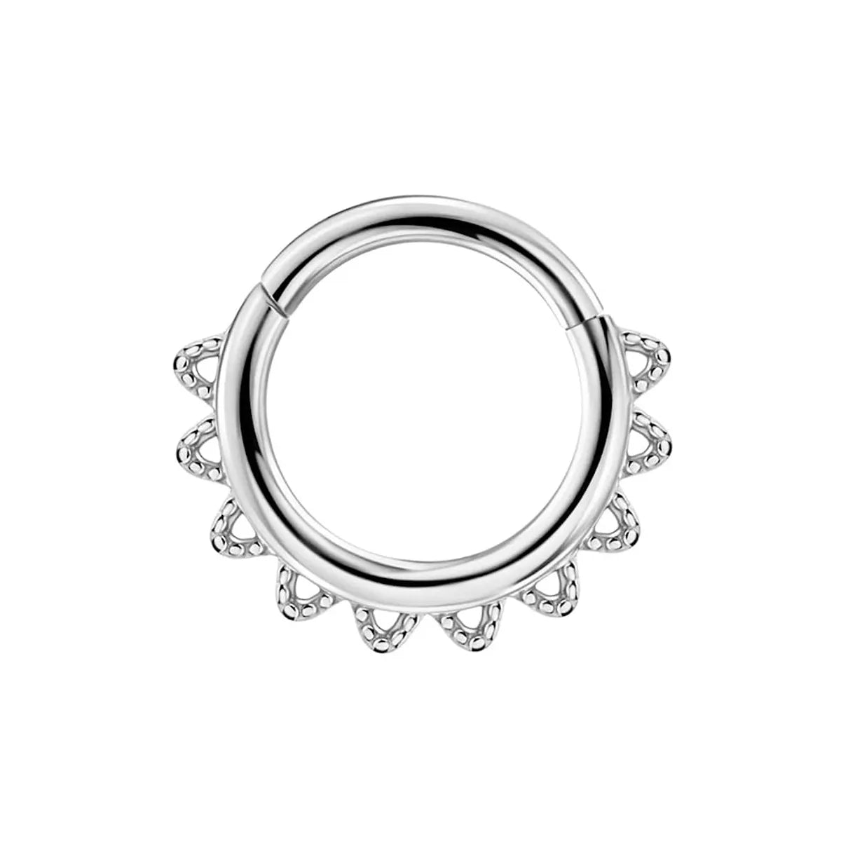 Promise ring with diamonds for women-Simple Style Sun Stainless Steel Nose Ring In Bulk