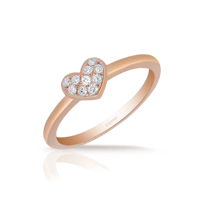 Gold ring for women-MY DIAMOND HEART RING